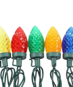 Home Accents Holiday 100L Multi Faceted C9 LED Lights -Home Accents Holiday Shop home accents holiday christmas string lights ty288 1115 ms 40 1000