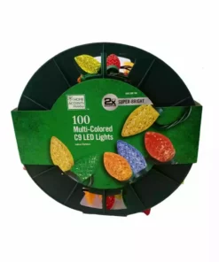 Home Accents Holiday 100L Multi Faceted C9 LED Lights