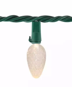 Home Accents Holiday 50L Warm White Faceted C6 LED Lights -Home Accents Holiday Shop home accents holiday christmas string lights ty289 815wwl 40 1000