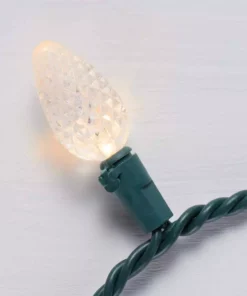 Home Accents Holiday 50L Warm White Faceted C6 LED Lights -Home Accents Holiday Shop home accents holiday christmas string lights ty289 815wwl a0 1000