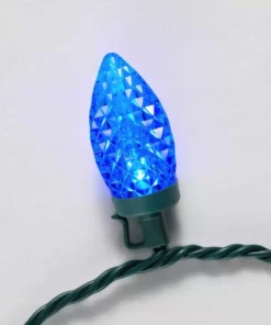 Home Accents Holiday 25L Multi Faceted C9 LED Lights -Home Accents Holiday Shop home accents holiday christmas string lights ty292 815r 1d 1000