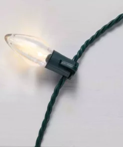 Home Accents Holiday 25L Red/White C9 LED Steady Lit -Home Accents Holiday Shop home accents holiday christmas string lights ty417 1915rsw 1d 1000