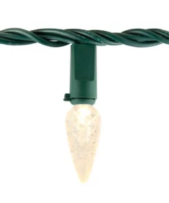 Home Accents Holiday 200L Warm White Faceted C6 LED Steady Lit Lights -Home Accents Holiday Shop home accents holiday christmas string lights ty427 1915ww 40 1000