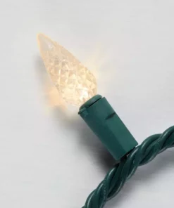 Home Accents Holiday 200L Warm White Faceted C6 LED Steady Lit Lights -Home Accents Holiday Shop home accents holiday christmas string lights ty427 1915ww a0 1000