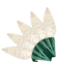 Home Accents Holiday 150L Warm White Faceted C6 LED Lights