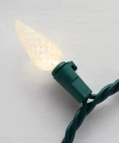 Home Accents Holiday 150L Warm White Faceted C6 LED Lights -Home Accents Holiday Shop home accents holiday christmas string lights ty615 1815ww 66 1000