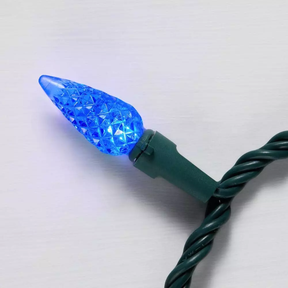 Home Accents Holiday 100L Multi Faceted C6 LED Steady Lit Lights 5 Home Accents Holiday 100L Multi Faceted C6 LED Steady Lit Lights - Image 3