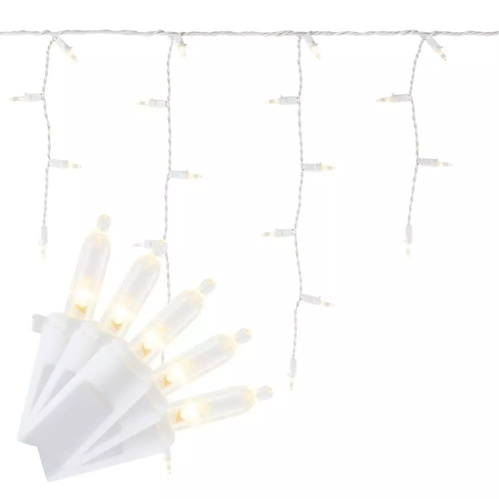 Home Accents Holiday 300L Warm White Mini LED Icicle Steady Lit 3 Home Accents Holiday 300L Warm White Mini LED Icicle Steady Lit