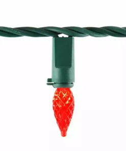 Home Accents Holiday 50L Red Faceted C3 LED Steady Lit -Home Accents Holiday Shop home accents holiday christmas string lights ty829 1415 fc3 40 1000