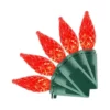 Home Accents Holiday 50L Red Faceted C3 LED Steady Lit