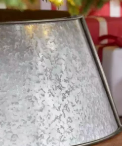 Home Accents Holiday 26 in Galvanized Metal Christmas Tree Collar -Home Accents Holiday Shop home accents holiday christmas tree collars 21pk10253 a0 1000