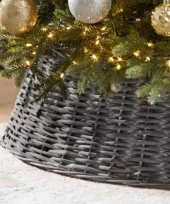 Home Accents Holiday 42 in Rattan Christmas Tree Collar -Home Accents Holiday Shop home accents holiday christmas tree collars 22pk20261 a0 1000