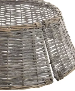 Home Accents Holiday 27 in Rattan Christmas Tree Collar -Home Accents Holiday Shop home accents holiday christmas tree collars 4040583 40 1000