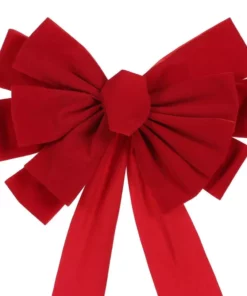 Home Accents Holiday 16 in Red Traditional Christmas Bow