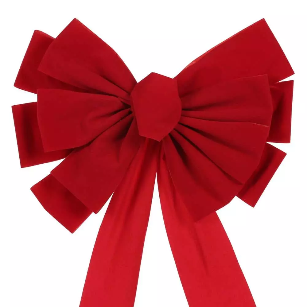 Home Accents Holiday 16 in Red Traditional Christmas Bow 3 Home Accents Holiday 16 in Red Traditional Christmas Bow
