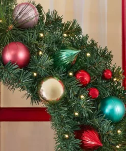 Home Accents Holiday 30 in. Festive Nutcracker Battery Operated Pine LED Pre-Lit Artificial Christmas Wreath with Timer -Home Accents Holiday Shop home accents holiday christmas wreaths 22ne50006 1d 1000 1