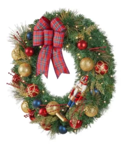Home Accents Holiday 30 in Prelit Nutcracker Wreath 11 Home Accents Holiday 30 in Prelit Nutcracker Wreath -Home Accents Holiday Shop home accents holiday christmas wreaths 22ne50006 40 1000