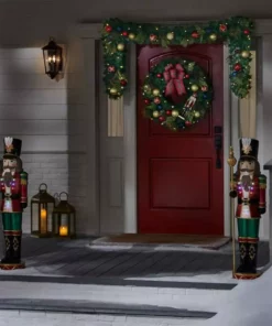 Home Accents Holiday 30 in Prelit Nutcracker Wreath 14 Home Accents Holiday 30 in Prelit Nutcracker Wreath -Home Accents Holiday Shop home accents holiday christmas wreaths 22ne50006 66 1000