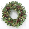 Home Accents Holiday 36 in Prelit Woodmore Wreath