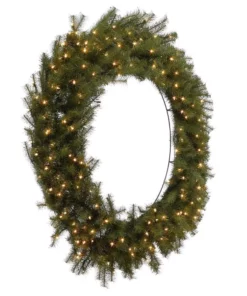 Home Accents Holiday 48 in Prelit Norwood Fir Wreath -Home Accents Holiday Shop home accents holiday christmas wreaths nf 48wlo 40 1000