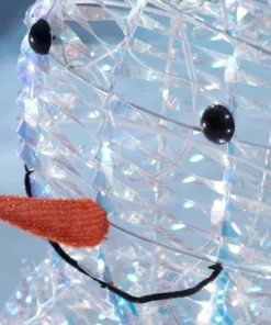 Home Accents Holiday 6 ft Iridescent Ribbon Snowman Holiday Yard Decoration -Home Accents Holiday Shop home accents holiday christmas yard decorations 21gm12589 a0 1000