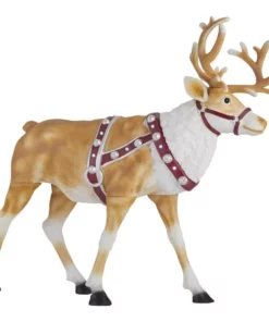 Home Accents Holiday 4.5 ft LED Reindeer Holiday Yard Decoration -Home Accents Holiday Shop home accents holiday christmas yard decorations 21pa48077 40 1000