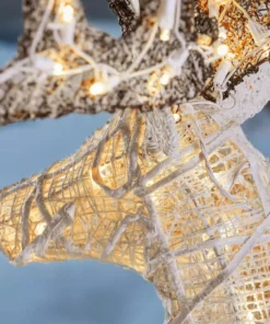 Home Accents Holiday Set Of 3 Warm White LED Deer Family Holiday Yard Decoration -Home Accents Holiday Shop home accents holiday christmas yard decorations 21rt00421111 a0 1000