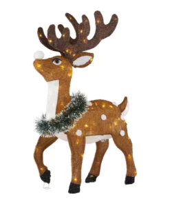 Home Accents Holiday 2.5 ft Warm White LED Little Deer Y13 Holiday Yard Decoration -Home Accents Holiday Shop home accents holiday christmas yard decorations 21rt27421141 40 1000