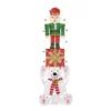 Home Accents Holiday 7 ft LED Polar Bear Gift Nutcracker Holiday Yard Decoration -Home Accents Holiday Shop home accents holiday christmas yard decorations 21rt3062114 64 1000