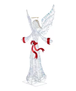 Home Accents Holiday 6 ft Iridescent Ribbon Angel Holiday Yard Decoration -Home Accents Holiday Shop home accents holiday christmas yard decorations 22gm80770 40 1000