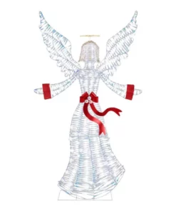 Home Accents Holiday 6 ft Iridescent Ribbon Angel Holiday Yard Decoration