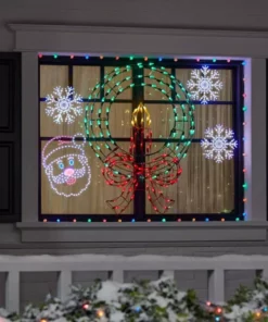 Home Accents Holiday 16 in Hi-Vibrant LED Santa Holiday Yard Decoration 12 Home Accents Holiday 16 in Hi-Vibrant LED Santa Holiday Yard Decoration -Home Accents Holiday Shop home accents holiday christmas yard decorations 22le11008 1d 1000