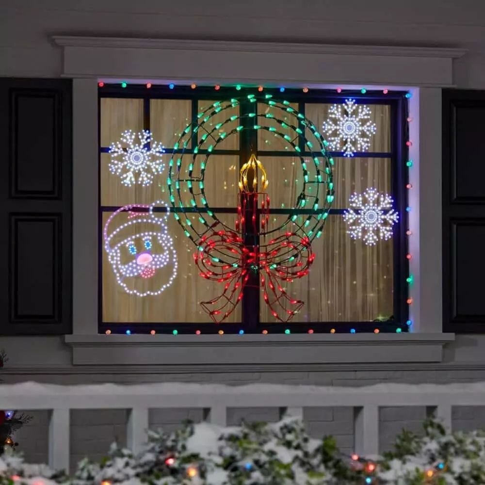 Home Accents Holiday 16 in Hi-Vibrant LED Santa Holiday Yard Decoration 7 Home Accents Holiday 16 in Hi-Vibrant LED Santa Holiday Yard Decoration - Image 5