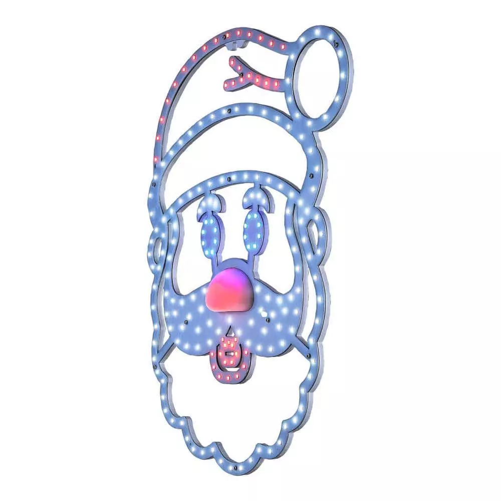 Home Accents Holiday 16 in Hi-Vibrant LED Santa Holiday Yard Decoration 5 Home Accents Holiday 16 in Hi-Vibrant LED Santa Holiday Yard Decoration - Image 3