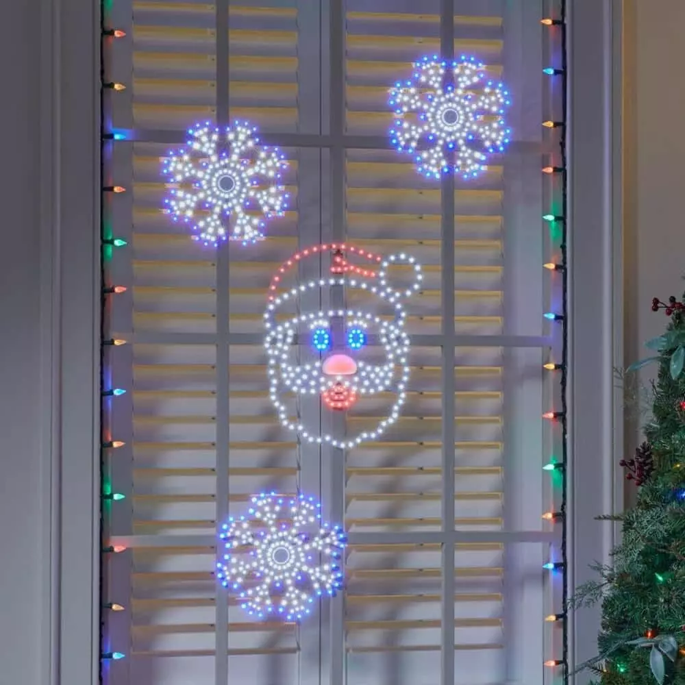 Home Accents Holiday 16 in Hi-Vibrant LED Santa Holiday Yard Decoration 8 Home Accents Holiday 16 in Hi-Vibrant LED Santa Holiday Yard Decoration - Image 6