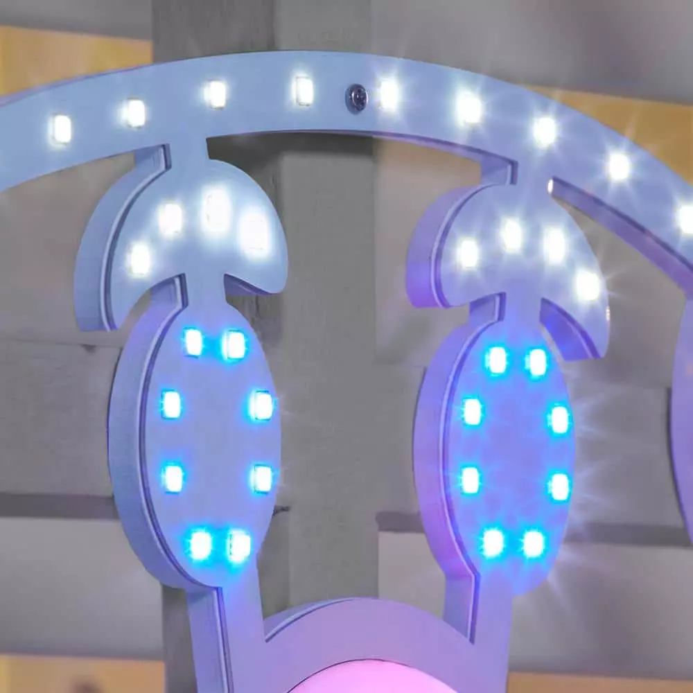 Home Accents Holiday 16 in Hi-Vibrant LED Santa Holiday Yard Decoration 6 Home Accents Holiday 16 in Hi-Vibrant LED Santa Holiday Yard Decoration - Image 4