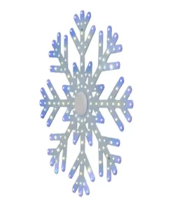 Home Accents Holiday 10 in Hi-Vibrant Snowflakes 3Pack Holiday Yard Decoration -Home Accents Holiday Shop home accents holiday christmas yard decorations 22le11012 40 1000