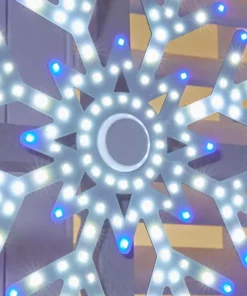 Home Accents Holiday 10 in Hi-Vibrant Snowflakes 3Pack Holiday Yard Decoration -Home Accents Holiday Shop home accents holiday christmas yard decorations 22le11012 a0 1000