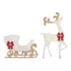 Home Accents Holiday 5 ft Warm White LED Reindeer with Sleigh Holiday Yard Decoration -Home Accents Holiday Shop home accents holiday christmas yard decorations 22rt1182211 64 1000