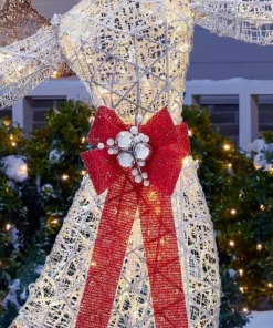 Home Accents Holiday 7.5 ft Warm White LED Angel with Star Holiday Yard Decoration 11 Home Accents Holiday 7.5 ft Warm White LED Angel with Star Holiday Yard Decoration -Home Accents Holiday Shop home accents holiday christmas yard decorations 22rt1222211 1d 1000