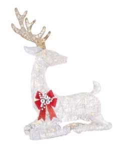 Home Accents Holiday 3.5 ft Warm White LED Laying Buck Gold Bow Holiday Yard Decoration 10 Home Accents Holiday 3.5 ft Warm White LED Laying Buck Gold Bow Holiday Yard Decoration -Home Accents Holiday Shop home accents holiday christmas yard decorations 22rt1252211 40 1000