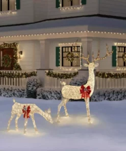 Home Accents Holiday 3 ft Warm White LED Feeding Doe Holiday Yard Decoration -Home Accents Holiday Shop home accents holiday christmas yard decorations 22rt1262211 66 1000