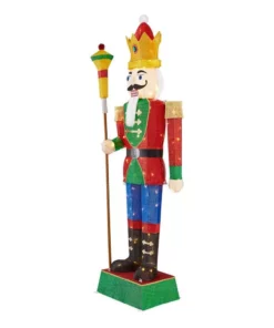 Home Accents Holiday 6 ft Warm White LED Nutcracker Y20 Holiday Yard Decoration -Home Accents Holiday Shop home accents holiday christmas yard decorations 22rt1852214 40 1000
