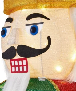 Home Accents Holiday 6 ft Warm White LED Nutcracker Y20 Holiday Yard Decoration -Home Accents Holiday Shop home accents holiday christmas yard decorations 22rt1852214 a0 1000