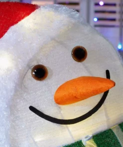 Home Accents Holiday 4 ft Warm White LED Snowman Stacking Gifts Holiday Yard Decoration -Home Accents Holiday Shop home accents holiday christmas yard decorations 22rt1932214 a0 1000