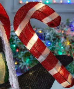 Home Accents Holiday 3 ft Warm White LED Penguin in with Candy Cane Holiday Yard Decoration -Home Accents Holiday Shop home accents holiday christmas yard decorations 22rt1962214 1d 1000