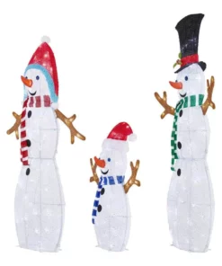 Home Accents Holiday 3-Piece Snowman Family -Home Accents Holiday Shop home accents holiday christmas yard decorations 22rt19922141 40 1000