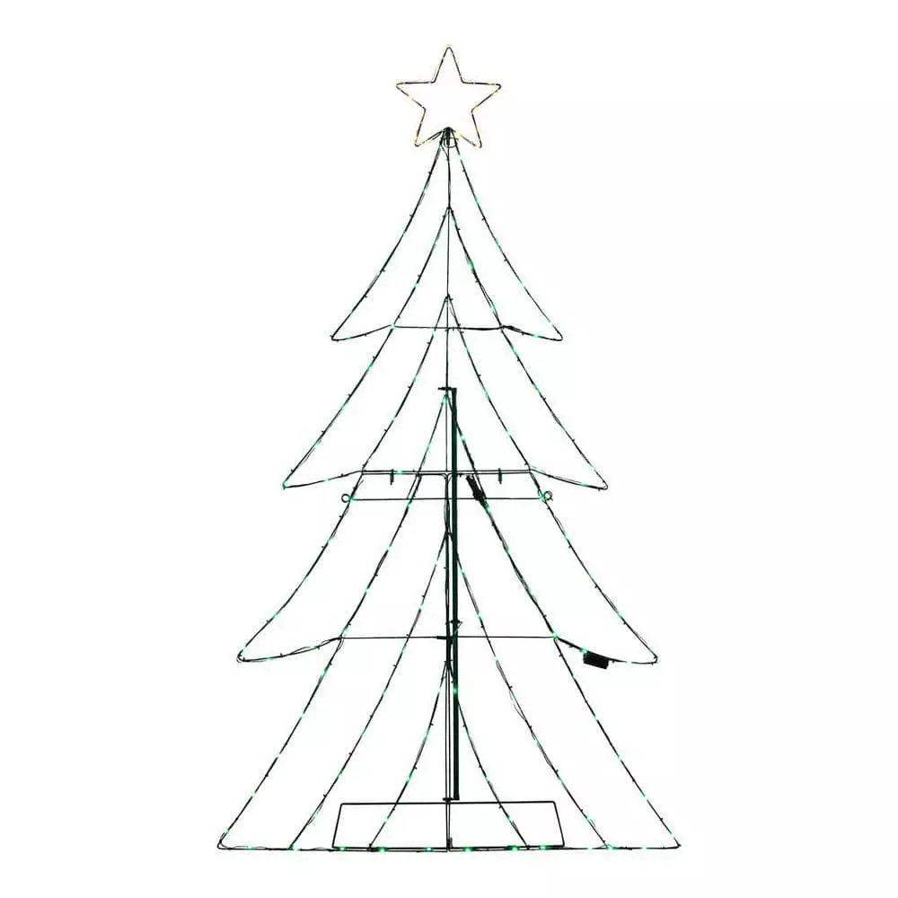 Home Accents Holiday 5.5 ft Silhouette Christmas Tree Holiday Yard Decoration 3 Home Accents Holiday 5.5 ft Silhouette Christmas Tree Holiday Yard Decoration