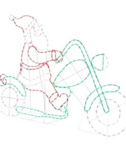 Home Accents Holiday 4 ft Silhouette Motorcycle Santa Holiday Yard Decoration -Home Accents Holiday Shop home accents holiday christmas yard decorations 22rt5792215yx 40 1000