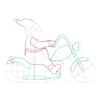 Home Accents Holiday 4 ft Silhouette Motorcycle Santa Holiday Yard Decoration -Home Accents Holiday Shop home accents holiday christmas yard decorations 22rt5792215yx 64 1000